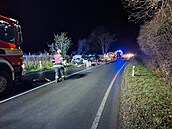 Na silnici u Kelova-Buchotína na Olomoucku se v sobotu veer srazila dv...