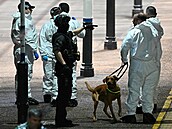 Policie operuje na vlakové stanici Huntingdon poté, co dva útoníci napadli ve...