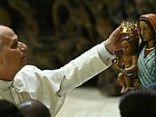 Pape Lev XIV. ve Vatikánu (18. íjna 2025)