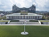 Prezidentský palác v Nusantae (15. srpna 2025)