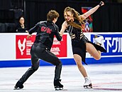 Sourozenci Kateina a Daniel Mrázkovi na Kanadské brusli.