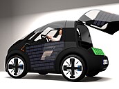 Automobil má zabudovaný systém výmnných baterii, co urychluje nabíjení.  