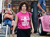 Hereka Sydney Sweeney jako boxerská legenda Christy Martinová pi natáení...