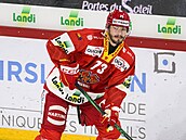 Petr ajka z Bielu v zápase s Ambri Piottou