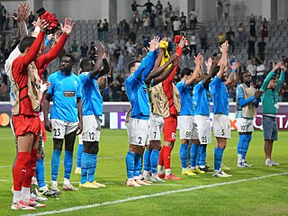 Fotbalisté Pafosu oslavují historicky první výhru v Lize mistr�.