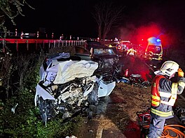 Na silnici u Kelova-Buchotína na Olomoucku se v sobotu veer srazila dv...