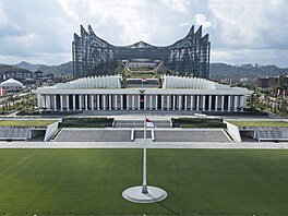 Prezidentský palác v Nusantae (15. srpna 2025)