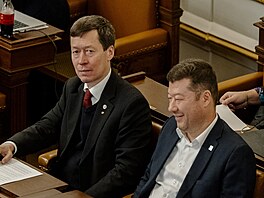 Volbou nového pedsedy Snmovny pokrauje ustavující schze dolní komory...