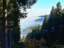 Inverze a barevný podzim na �umav�. (7. listopadu 2025)