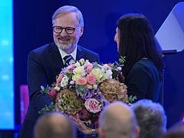 Na snm TOP 09 jako host dorazil i konící premiér a a konící pedseda ODS...