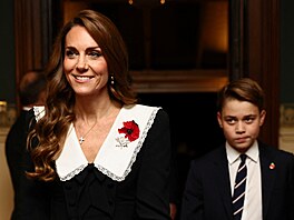 Princezna Kate a princ George v Royal Albert Hall v Londýn� (8. listopadu 2025)