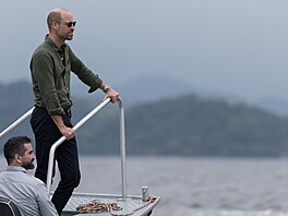 Princ William v brazilském zálivu Guanabara (4. listopadu 2025)