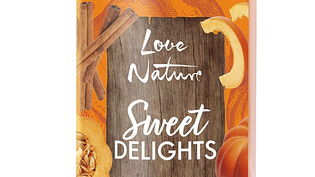 Sprchov� kr�m s bio d�n� a sko�ic�, Love Nature Sweet Delights, cena 140 K�