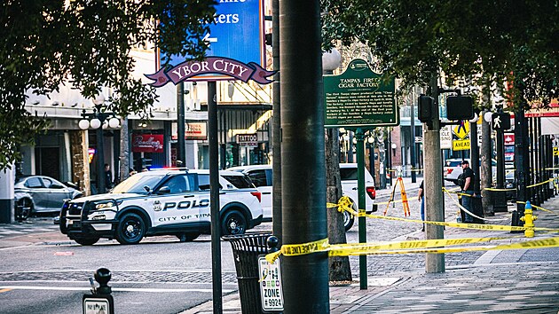 �idi�, kter� v sobotu kr�tce po p�lnoci m�stn�ho �asu prchal na Florid� p�ed policejn� hl�dkou, vrazil v historick� �tvrti Tampy do p�epln�n�ho baru a zabil p�ed n�m na chodn�ku nejm�n� �ty�i lidi.