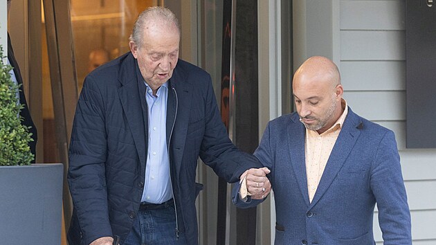 Juan Carlos v galicijsk�m m�st� Sanxenxo (5. listopadu 2025)