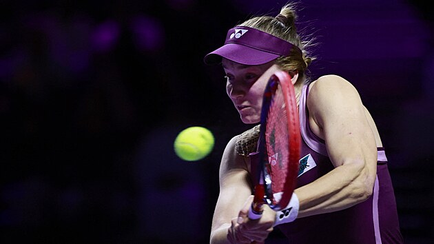 Jelena Rybakinov� b�hem fin�le Turnaje mistry�