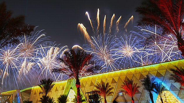 Slavnostn oteven Velkho egyptskho muzea. (1. listopadu 2025)