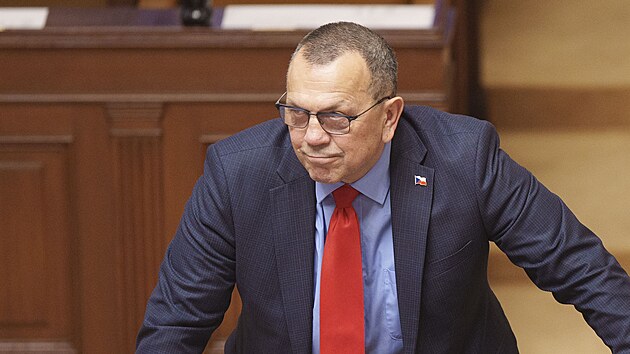 Ustavuj�c� sch�ze Poslaneck� sn�movny. Jaroslav Foldyna (SPD). (5. listopadu 2025)