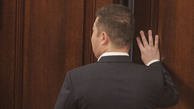 Volbou nov�ho p�edsedy Sn�movny pokra�uje ustavuj�c� sch�ze doln� komory parlamentu. Na sn�mku Tomio Okamura (SPD). (5. listopadu 2025)