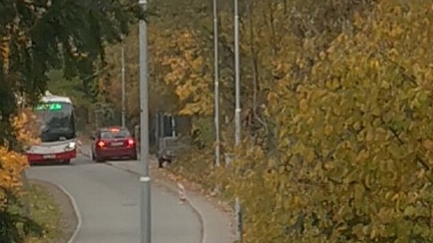 Lid� ze spodn� ��sti brn�nsk�ch Ob�an si v souvislosti s n�hradn� obj�zdnou trasou opravovan� Fry�ajovy ulice st�uj� mimo jin� na pravideln� vj�d�n� aut na chodn�ky. (listopad 2025)