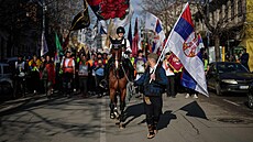 Srbsko u� rok protestuje proti re�imu prezidenta Aleksandara Vu�i�e. Studentské...