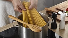 T�stoviny se slávkami a slaninou + stepy