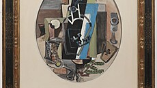 Emil Filla � Záti�í s pohárem a dv�ma rybami na ozdobné míse (1930)