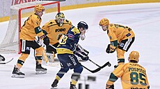 Hokejové utkání Maxa ligy mezi Zlínem a Vsetínem.