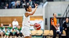 Oliana Squiresová z SB� Ostrava b�hem utkání s KP Brno.