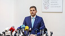 Tisková konference ministra ivotního prostedí Petra Hladíka (KDU-SL) ped...