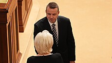 Ustavující sch�ze Poslanecké sn�movny. Na snímku Jind�ich Rajchl. (3.listopadu...