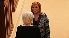 Ustavující sch�ze Poslanecké sn�movny. Na snímku Alena Schillerová....