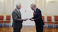 Prezident republiky Petr Pavel p�ijal na Pra�ském hrad� demisi vlády od...
