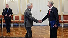 Prezident republiky Petr Pavel p�ijal na Pra�ském hrad� demisi vlády od...
