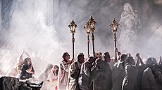 Scéna z Pucciniho Toscy v londýnské Královské ope�e