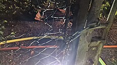 Záchranu tí lidí z hoících unimobunk na Hodonínsku má na svdomí pedevím...