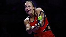 Aryna Sabalenková b�hem finále Turnaje mistry�