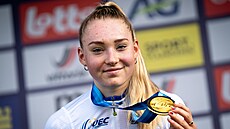 Barbora Bukovská jako juniorská mistryn Evropy