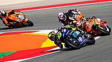 Diogo Moreira v ele Velké ceny Portugalska v kategorii Moto2.