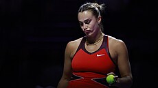 Aryna Sabalenková ve finále Turnaje mistry.