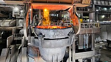 Ocelárna ThyssenKrupp v n�meckém Duisburgu (5. listopadu 2025)