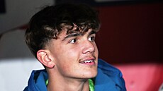 Patnáctiletý Max Dowman nastoupil za Arsenal v Lize mistr proti Slavii.