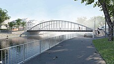 Architektonickou sout� na novou podobu mostu Kosmonaut� i jeho okolí vyhrál...
