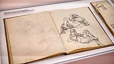 Skicáky od sochae Otto Gutfreunda na výstav Kubismus v Museu Kampa