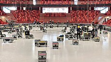 Sobotní slavnostní otev�ení Horácké arény, 2,5hodinový kulturní program Vítej, Aréno, budou moct sledovat na velkoplo�né projekci i diváci p�ed halou.