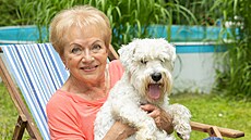 Pavla B�ínková je pejska�ka, tak�e zahrada je pro ni nezbytná.