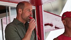 Princ William na plá�i Copacabana v Rio de Janeiro (3. listopadu 2025)