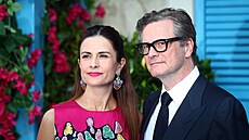 Livia Giuggioli a Colin Firth na premiéře filmu Mamma Mia! Here We Go Again...