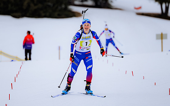 Francouzská biatlonistka Jeanne Richardová.