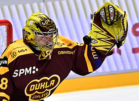 Jihlavský gólman Adam Beran